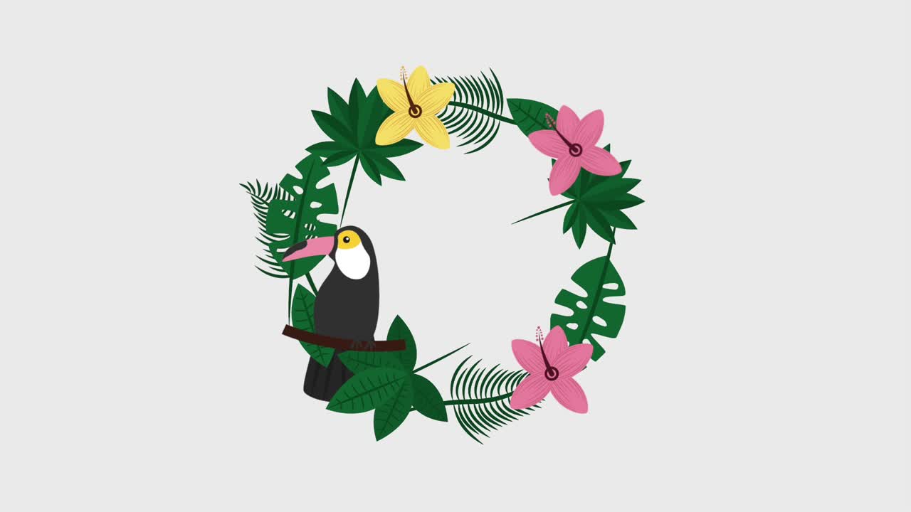 plantilla de verano tropical