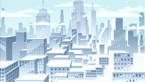 cityscape winter