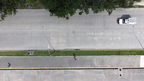 aerial view of playa del carmen road