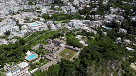 aerial view cityscape of capri