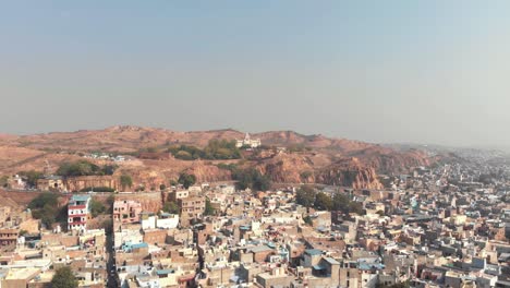 landscape view of jodhpur, also know as the blue city, sun city, in the indian state of rajasthan