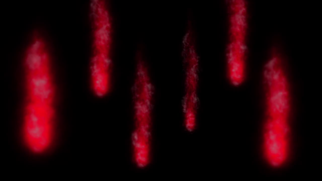 연기를 불어넣는 색 입자 애니메이션 모션 그래픽