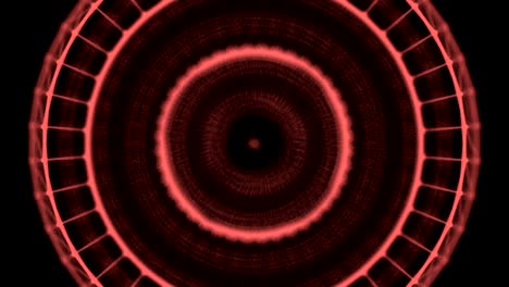 girando elemento circular brillante y cambiando de color. animación de bucle del ojo que todo lo ve.