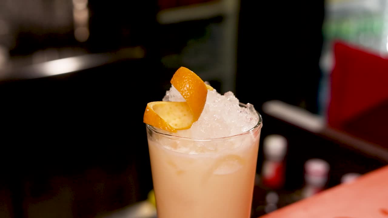 Orange Cocktail with Ice