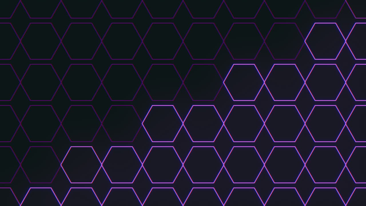 patrón de hexágonos púrpuras sobre un fondo negro