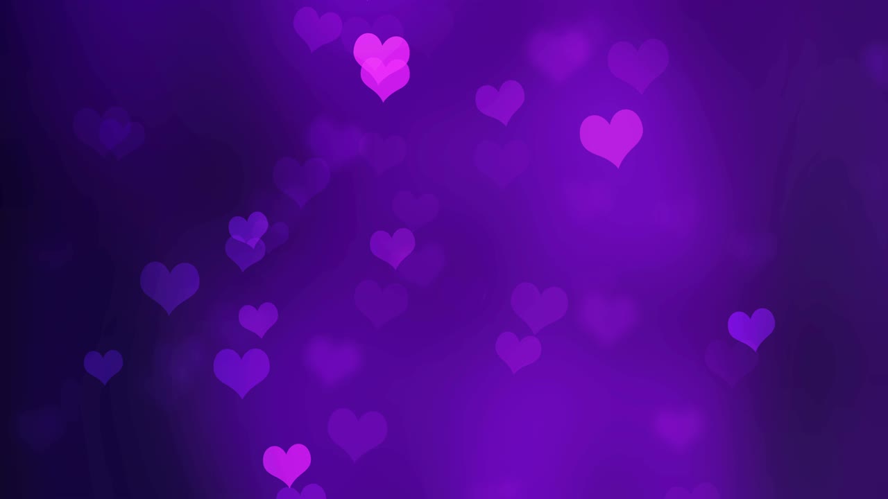 fondo de valentín abstracto con bokeh y corazones