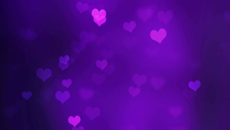 abstract valentine background with bokeh and hearts