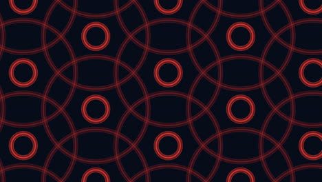 los círculos azules iluminados y las líneas en zigzag crean un sorprendente patrón negro y azul.