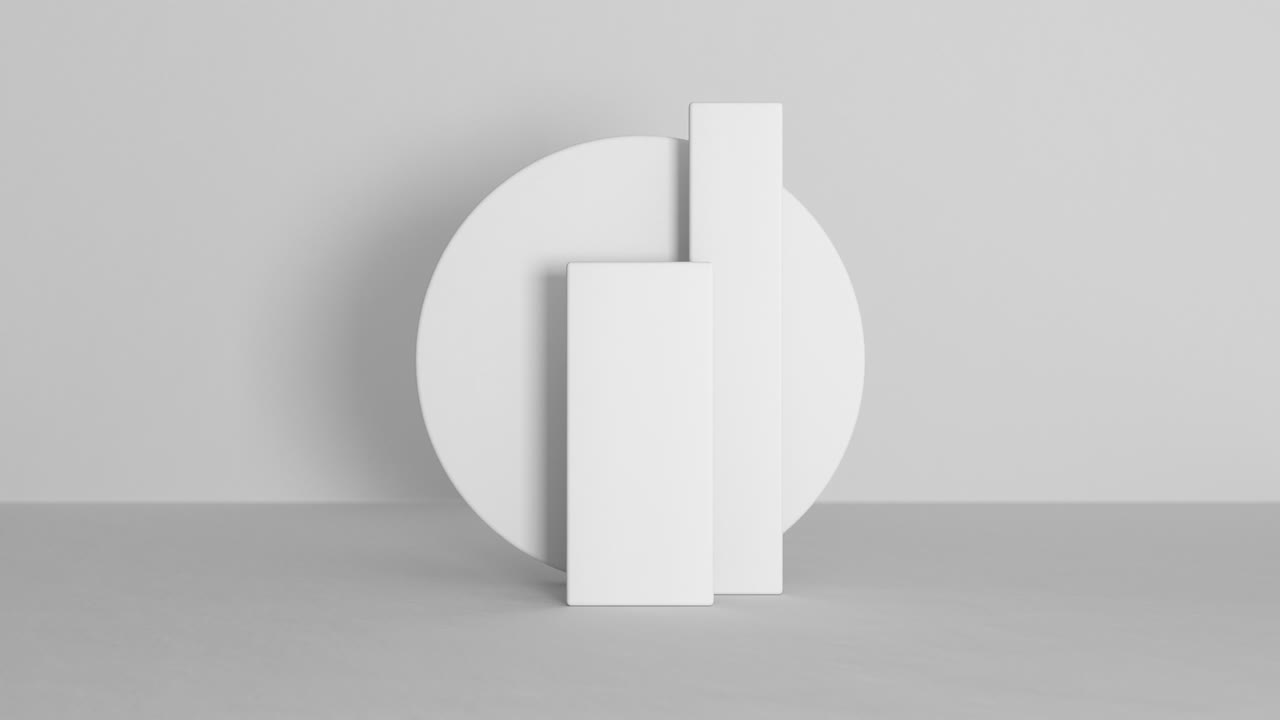 추상적인 포디움, 빛과 그림자 움직임으로 텍스트와 제품에 대한 깨한 3d 공간