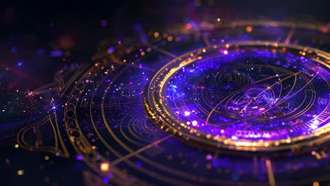 Abstract Glowing Circle Design