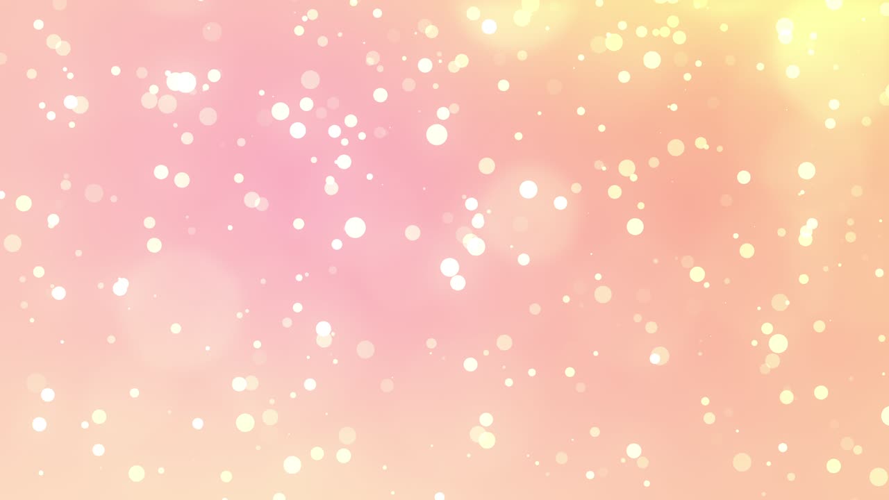환상적인 색상 배경 비디오 루프 재료, 입자 및 둥근 bokeh와 같은 객체가 상승합니다.