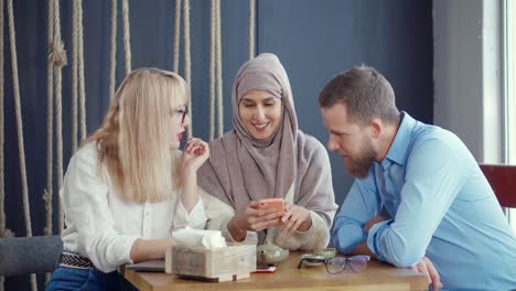 friends meeting in a cafe