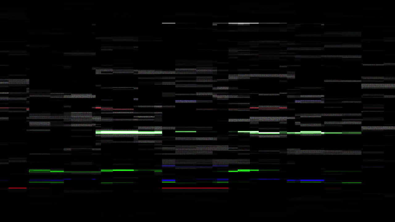 Abstract Digital Glitch Effect with Static and Noise