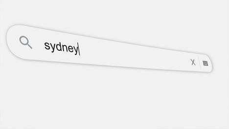 „Sydney“-Wird-In-Die-Suchleiste-Eingegeben