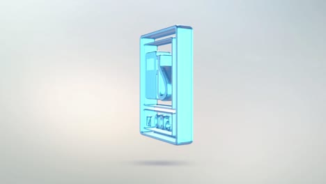 Animation of petrol sign icon with alpha channel. isolated road sign
