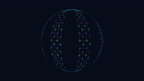 Lebendige-Kugel-Mit-Kompliziertem-Liniennetz