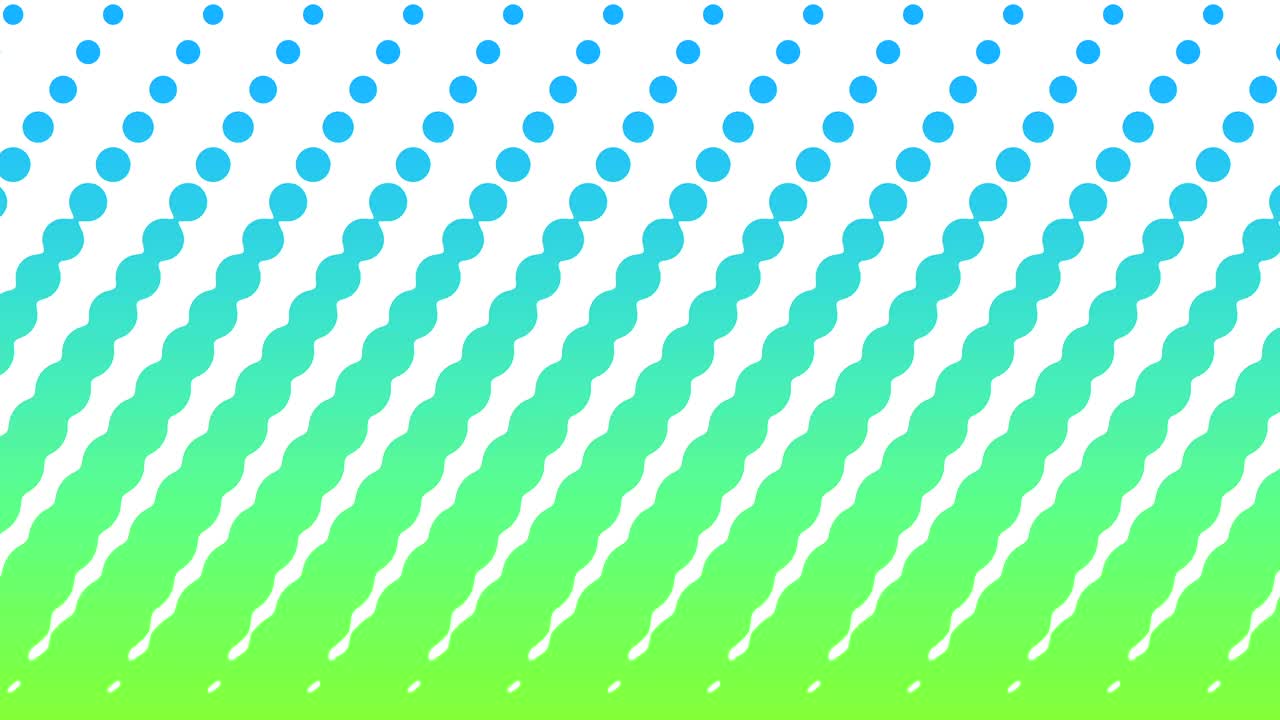 animación con patrón de puntos polca. círculo geométrico moderno. animación en bucle.