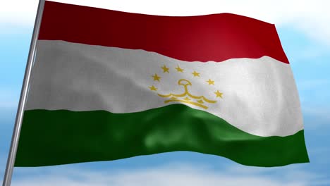bandera de la república de tayikistán