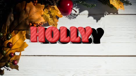 Animation-of-christmas-greetings-text-over-christmas-decorations