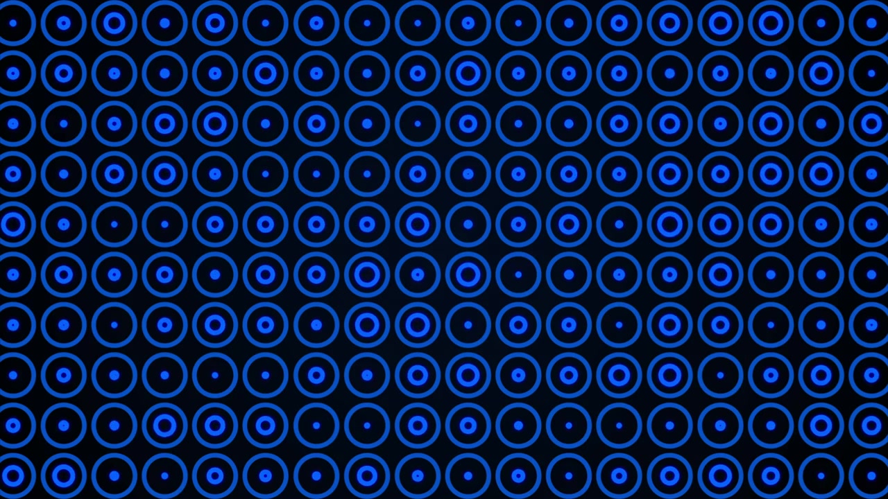 Abstract Motion Background with Pulsing Blue Circles