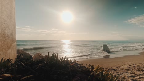 beach timelapse at an empty beach
