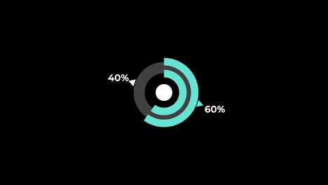 Pie-Chart-0-to-60%-Percentage-Infographics-Loading-Circle-Ring-or-Transfer,-Download-Animation-with-alpha-channel.