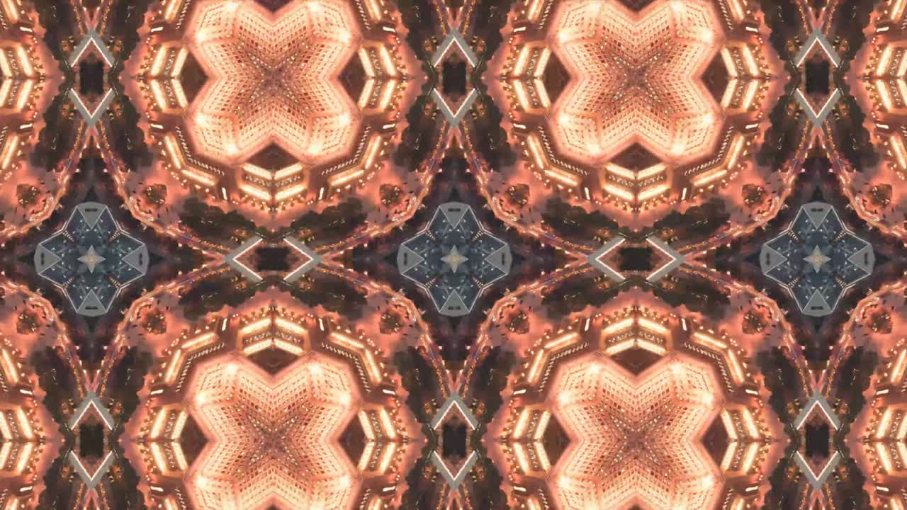 fondo abstracto caleidoscopio geométrico