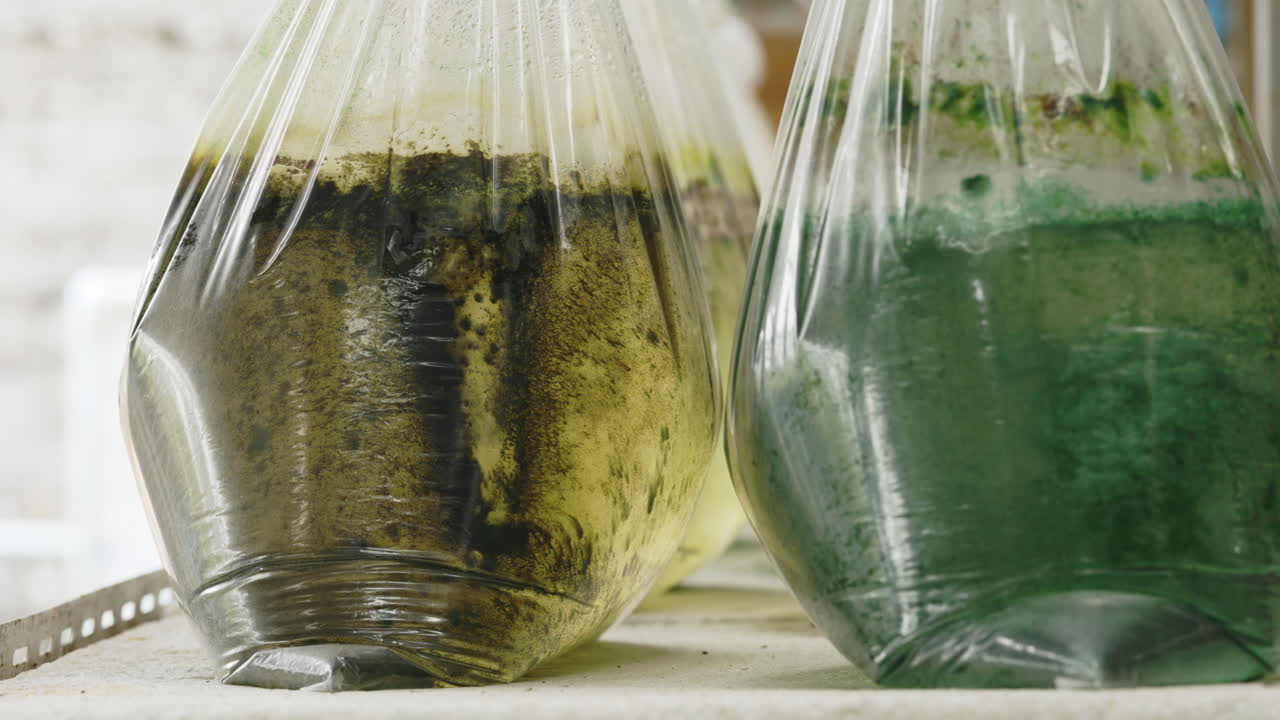 Plastic Bags with Liquid Samples - Experiment or Research