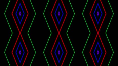 neon geometric pattern illumination animation motion graphics