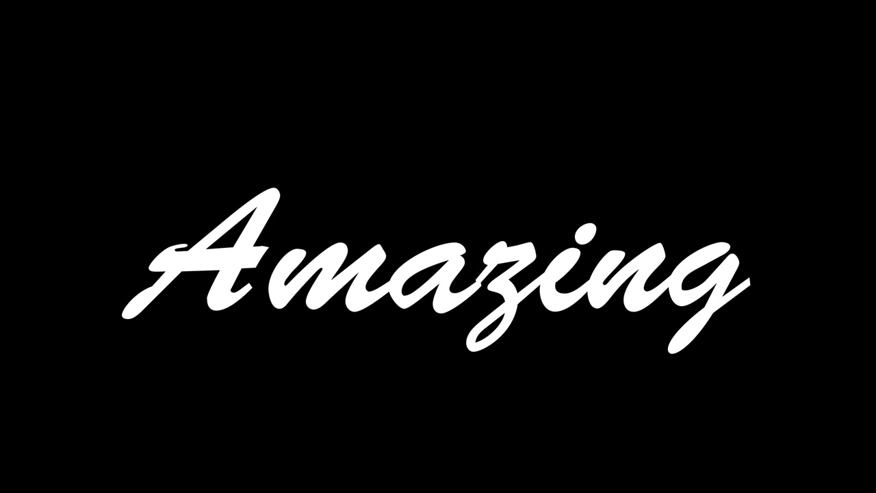 Amazing text animation message motion graphics