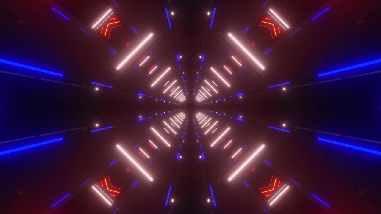 Neon Tunnel - Futuristic Abstract Design