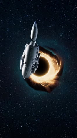 cosmic black hole in deep space
