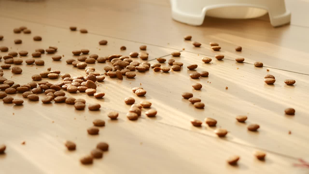 Spilled Dog Food on the Floor