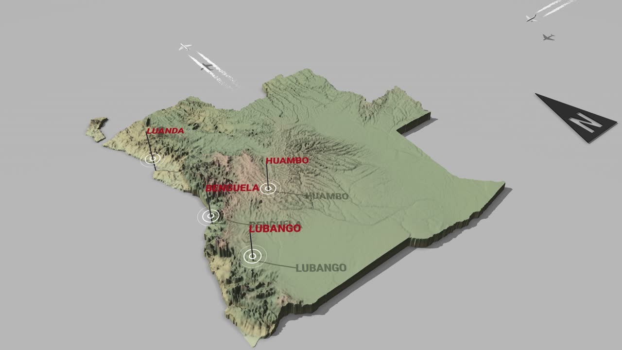 3d 현장 지도 앙골라