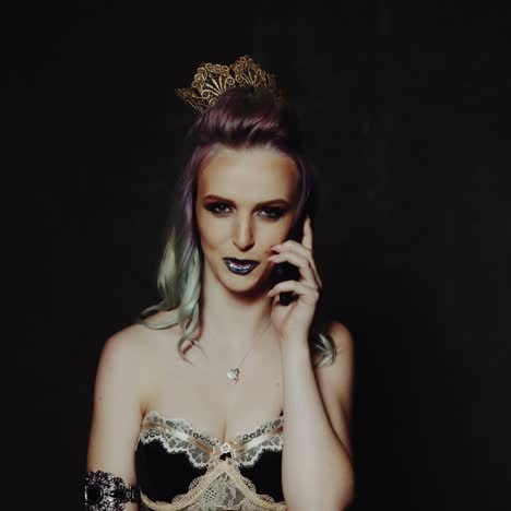 woman talking cellphone