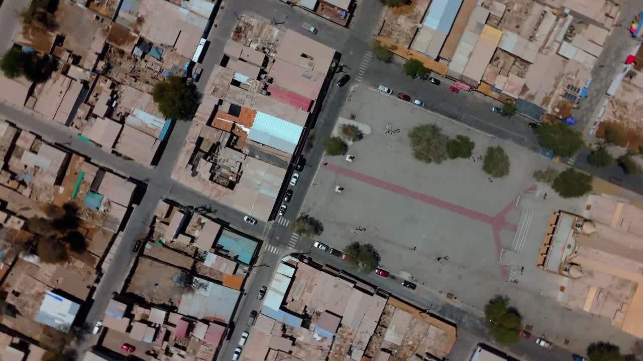 Iquique La Tirana town religious party church 360 drone north of chile