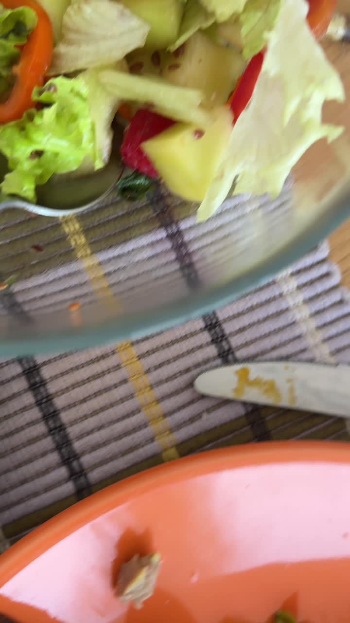 Salad and Boiled Egg Meal