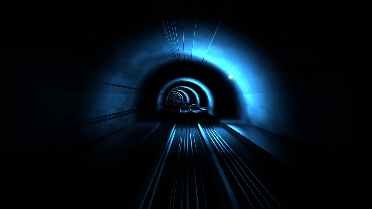 The train rides in subway.