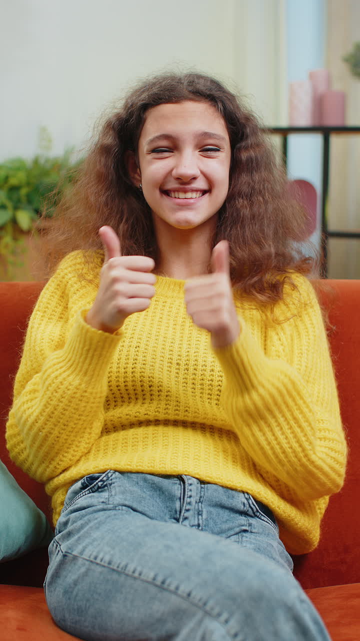 Excited child girl kid surprised shocked by sudden victory good win news celebrating wow reaction