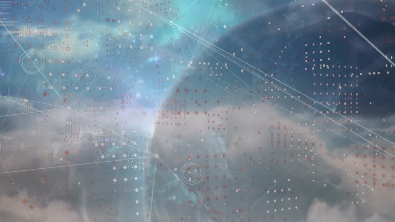 Animation of diverse data processing over globe