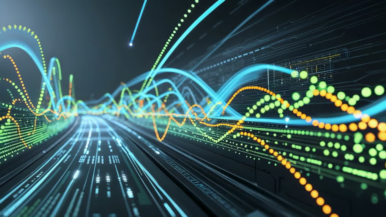 Abstract Digital Data Flow and Waveforms