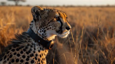 cheetah in the savanna