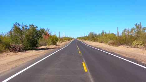 4K-Antenne-Der-Wüstenlandschaft-Mit-Kakteen-Im-Saguaro-National-Park,-Von-Tucson,-Arizona,-USA