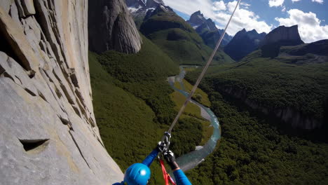 rock climbing adventure in patagonia