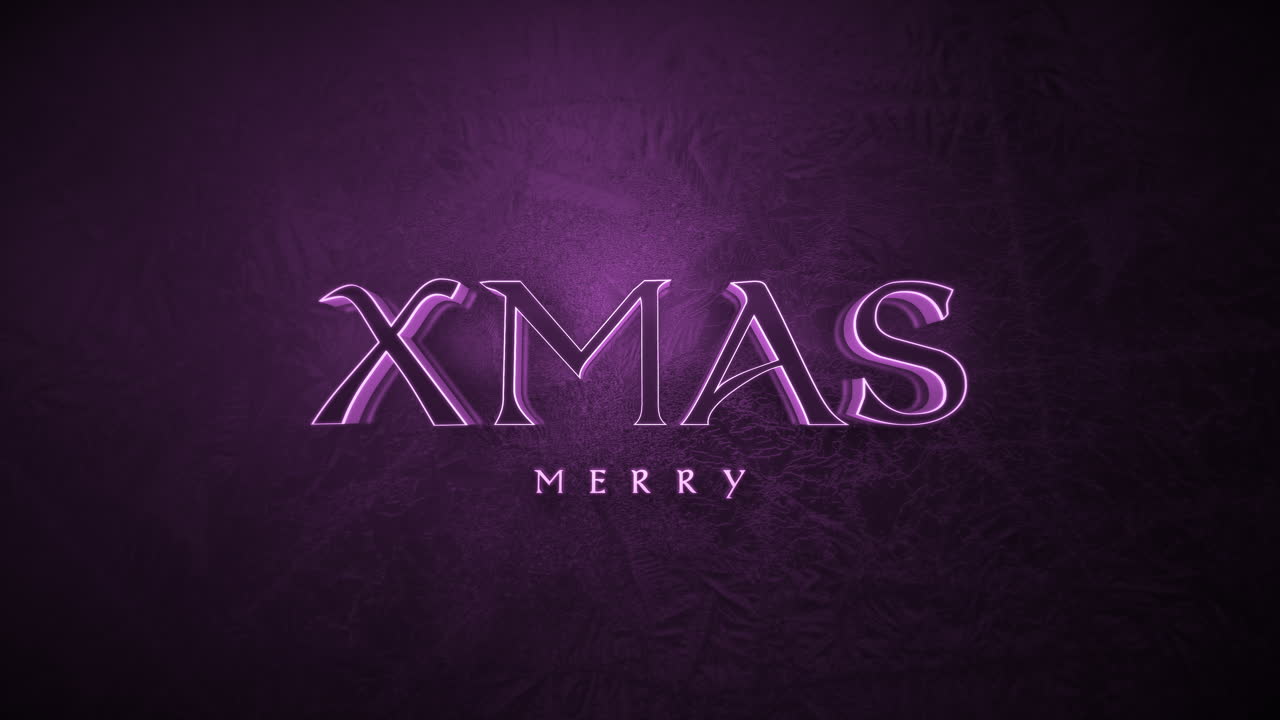 Testo Buon Natale monocromatico scuro su sfumatura viola