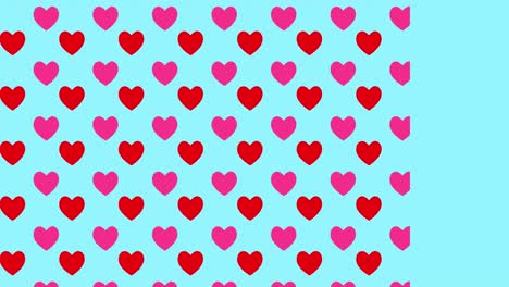 animación de fondo con marca de corazón gráficos de movimiento