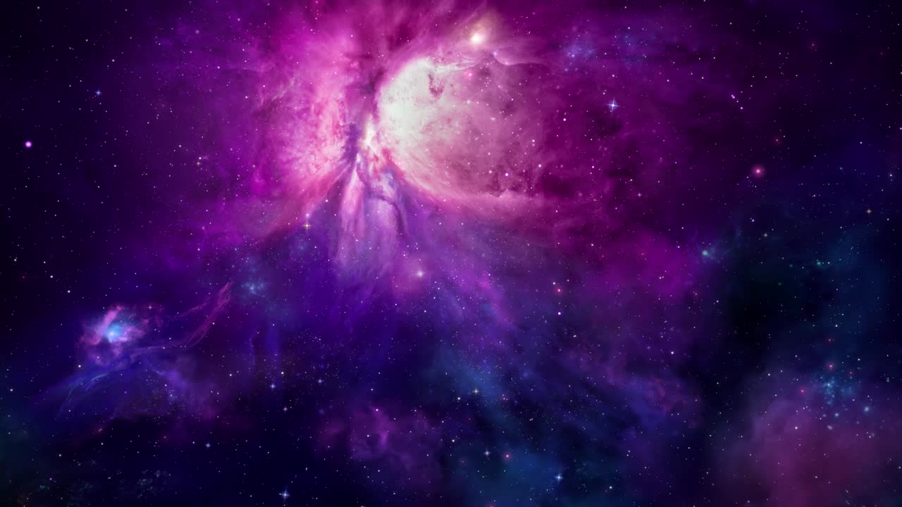 Viajando en Sharpless 2-106, la Nebulosa del Ángel azul púrpura