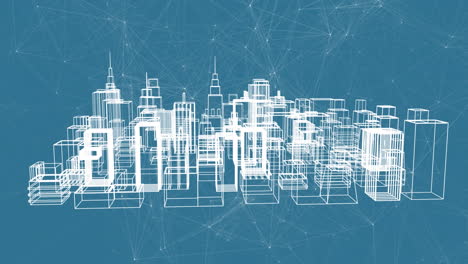 Digital 3D model of a city structure