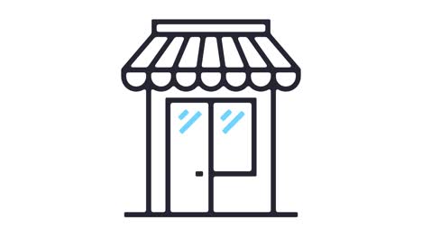 shopping line icon animation