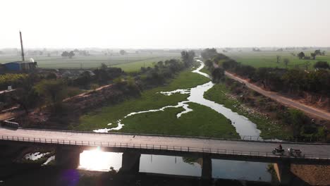 Road-crossing-over-the-factory's-waste-water-canal